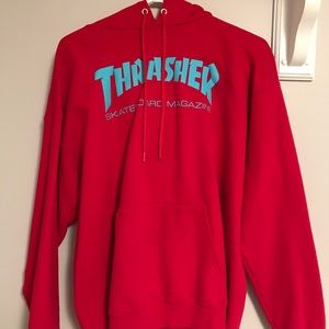 Thrasher skate mag radical red pullover hoodie